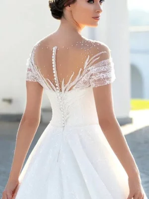 Suknia Ślubna Z Rozporkiem 7 paillettes brillant boho robe de mariee boheme chic 3 turbo 579917 5000x