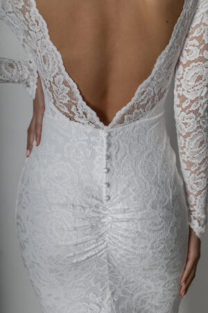 Suknia Ślubna Style 13 robe de mariee boheme chic manches longues dos nu 720x