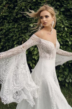 Agnieszka Szulim Suknia Ślubna 11 Suknia Ślubna Boho Bliskość Ziemi