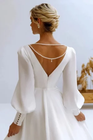 Suknia Ślubna Folk 7 robe mariee boheme classique chic dos 720x