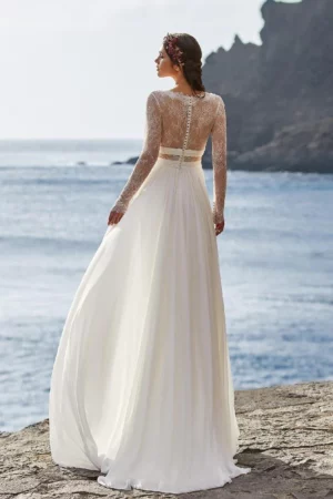 Suknia Ślubna Pronovias 6 robe mariee boheme plage dos nu 720x