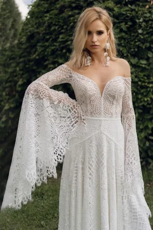 Agnieszka Szulim Suknia Ślubna 9 Suknia Ślubna Boho Bliskość Ziemi