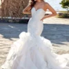 Suknia Ślubna Na Szerokich Ramiączkach 9 robe bustier sirene mariage 1 turbo 255231 5000x