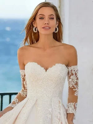 Suknia Ślubna Księżniczka Allegro 6 robe de mariage princesse epaule denudee 2 turbo 0546b4a0 7945 462f 93d4 b2196f5530e5 991460 5000x