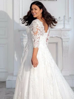 Suknia Ślubna Krepa 7 robe de mariee boheme grande taille 3 turbo 552196 5000x
