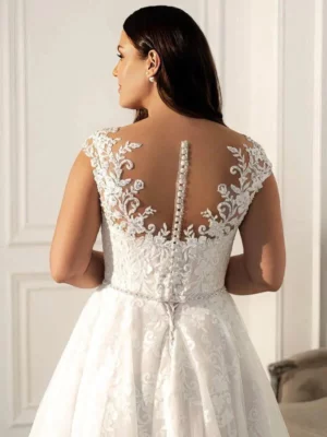 Suknia Ślubna Kremowa 5 robe de mariee femme ronde 3 turbo 249103 5000x