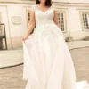 Suknia Ślubna Dla Małego Biustu 9 robe de mariee fluide plus size 1 turbo 960a3197 a853 4939 be39 b2a906ef42c3 856177 5000x