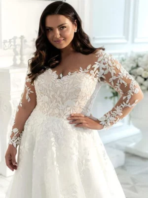 robe de mariee grande taille manche longue 3 turbo 572240 5000x