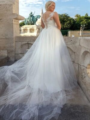 Suknia Ślubna Koronkowa Z Trenem 7 robe de mariee grande taille marseille 3 turbo 654536 5000x