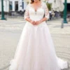 Suknia Ślubna Dekolt W Szpic 9 robe de mariee pour femme ronde avec manche 1 turbo 762674 5000x