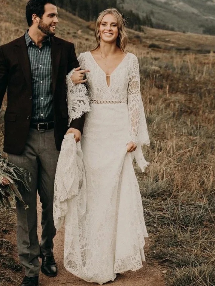Suknia Ślubna Ciążowa Boho 3 Suknia ślubna Boho Cień Niebios