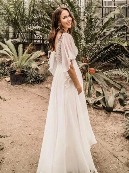 Suknia Ślubna Plus Size Boho 2 Suknia ślubna Boho Złota Róża